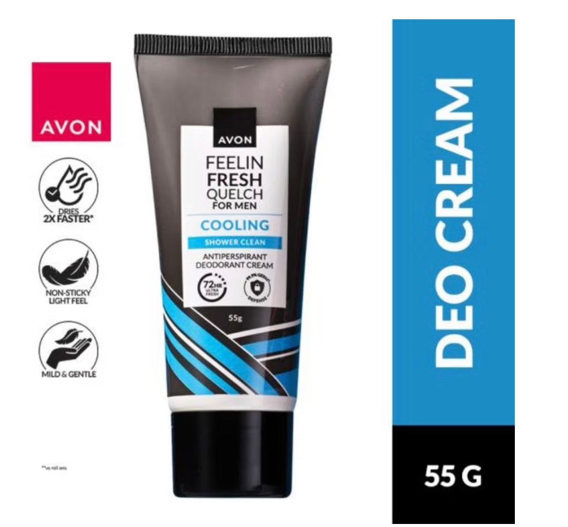 AVON Feeling Fresh Cooling Anti-Perspirant Men Deodorant Cream 55g