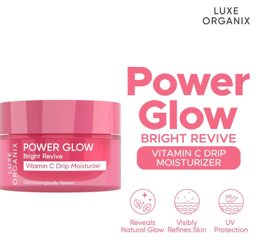 LUXE ORGANIX Power Glow Bright Revive Vitamin C Drip Moisturizer 50g