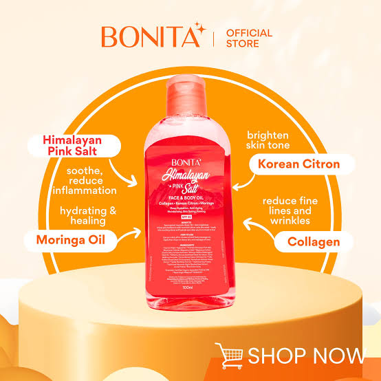 Bonita Himalayan Pink Salt Face & Body Oil SPF 30  - 100ml