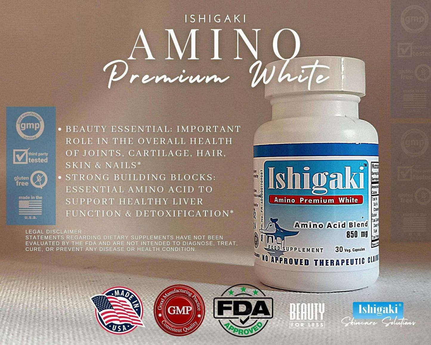 Ishigaki Amino Premium White Glutathione (Ishigaki Premium)
