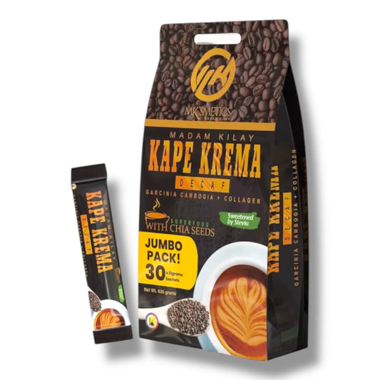 MK Cosmetics Slimming K Kape Krema Decaf BIG POUCH -30 Sachets by Madam Kilay