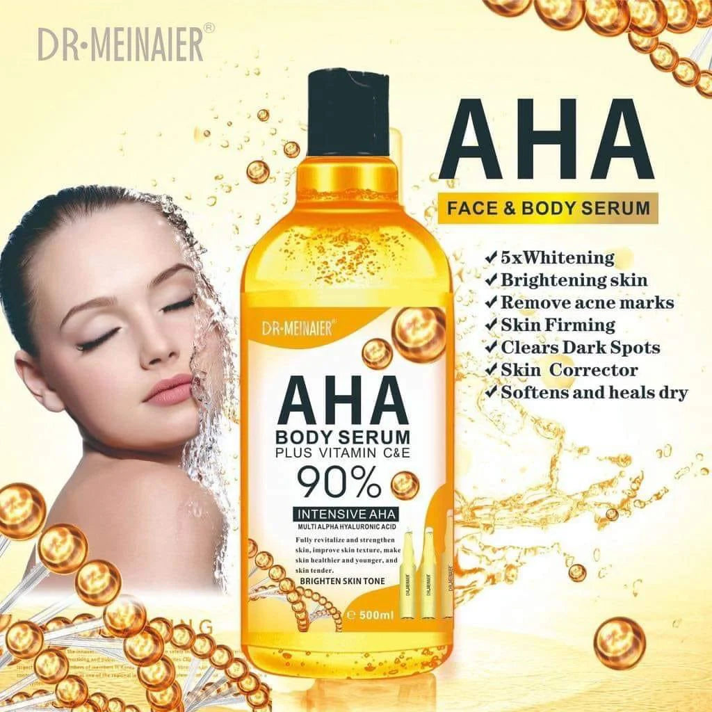 Dr Meinaier 90% Intensive AHA Body Serum Vitamin C & E 500ml