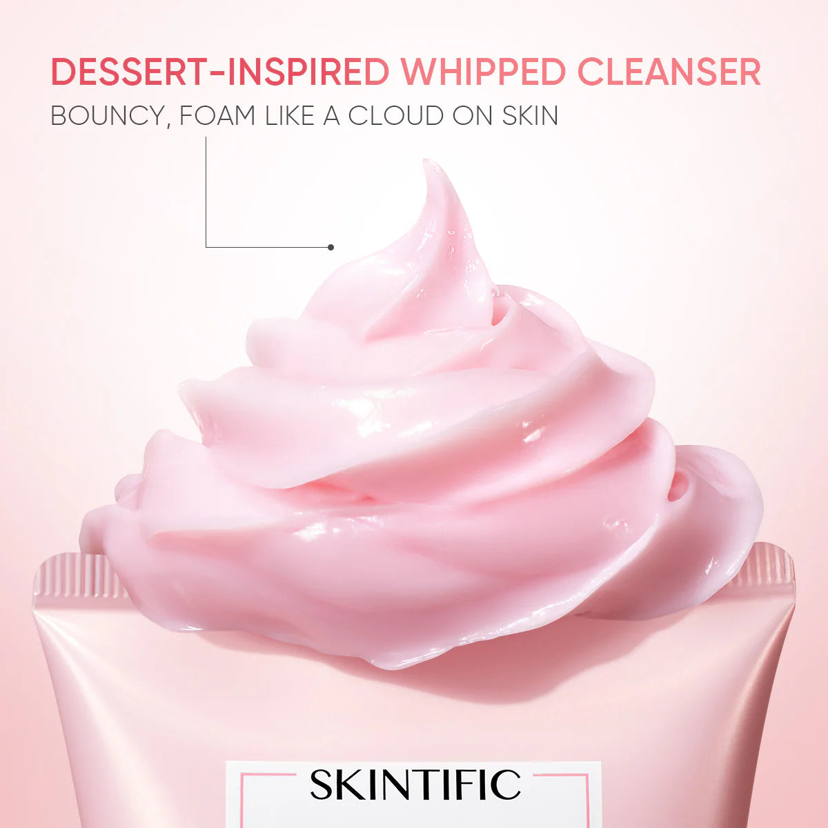 SKINTIFIC Damask Rose Brightening Whipped Cream Cleanser 120ML
