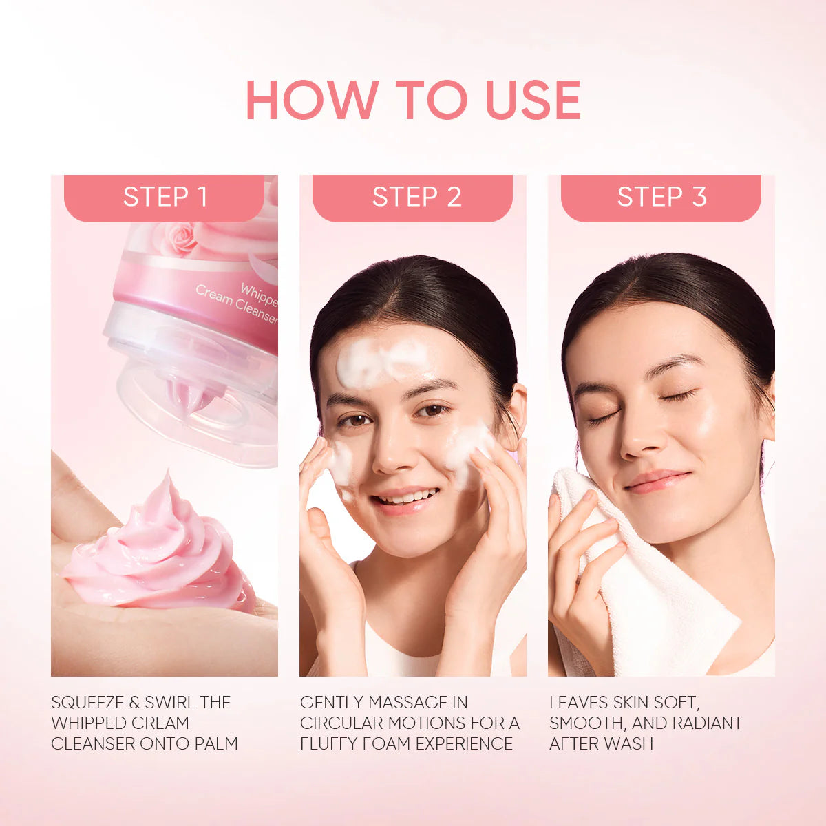 SKINTIFIC Damask Rose Brightening Whipped Cream Cleanser 120ML
