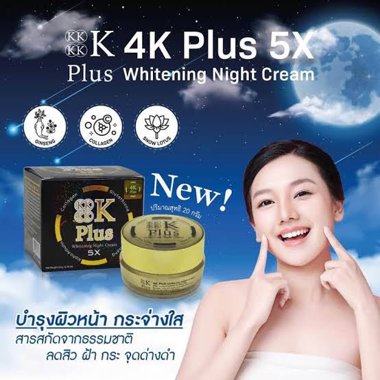 4K PLUS WHITENING NIGHT CREAM