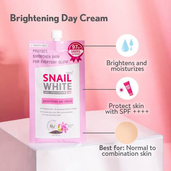 NAMU Snail White Anti - Pollution Cream - 6ml/sachet