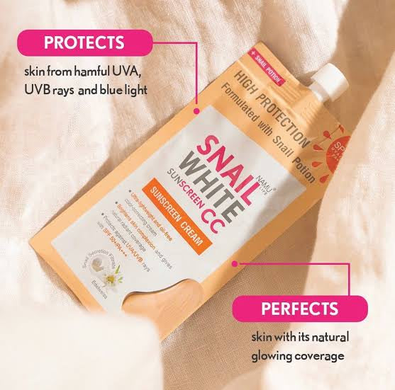 NAMU Snail White CC Sunscreen SPF 50+ PA+++ - 6ml/sachet