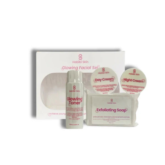 Habibi Skin Glowing Facial  4 in 1 Set (NO SERUM INCLUDED‼️)