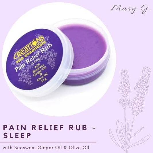 Creations Spa Essentials Pain Relief Rub – Sleep Lavender Scent 50g