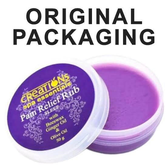 Creations Spa Essentials Pain Relief Rub – Sleep Lavender Scent 50g