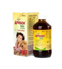 APPEBON Vitamin B Complex, Iron, Lysine, Buclizine HCl Kids Syrup 250mL