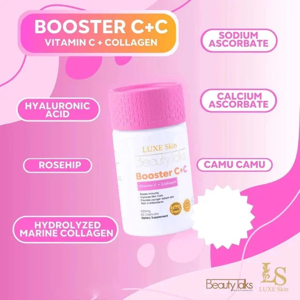 Luxe Slim - Luxe Skin Beauty Talks Booster C+C (Vitamin C + Collagen) - 500mg