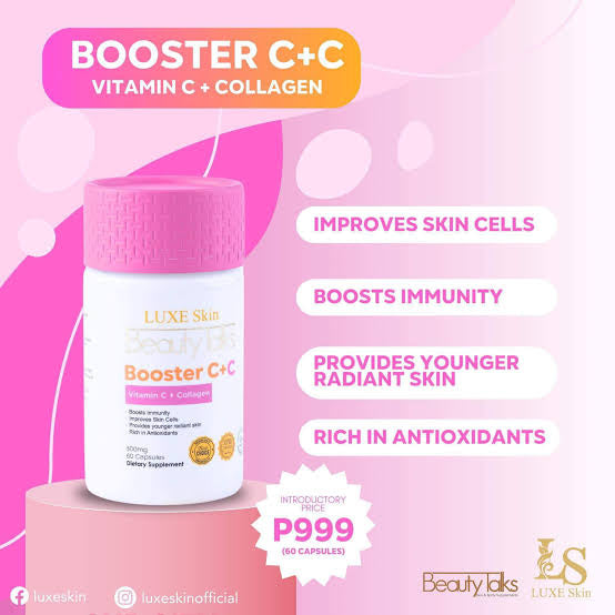 Luxe Slim - Luxe Skin Beauty Talks Booster C+C (Vitamin C + Collagen) - 500mg