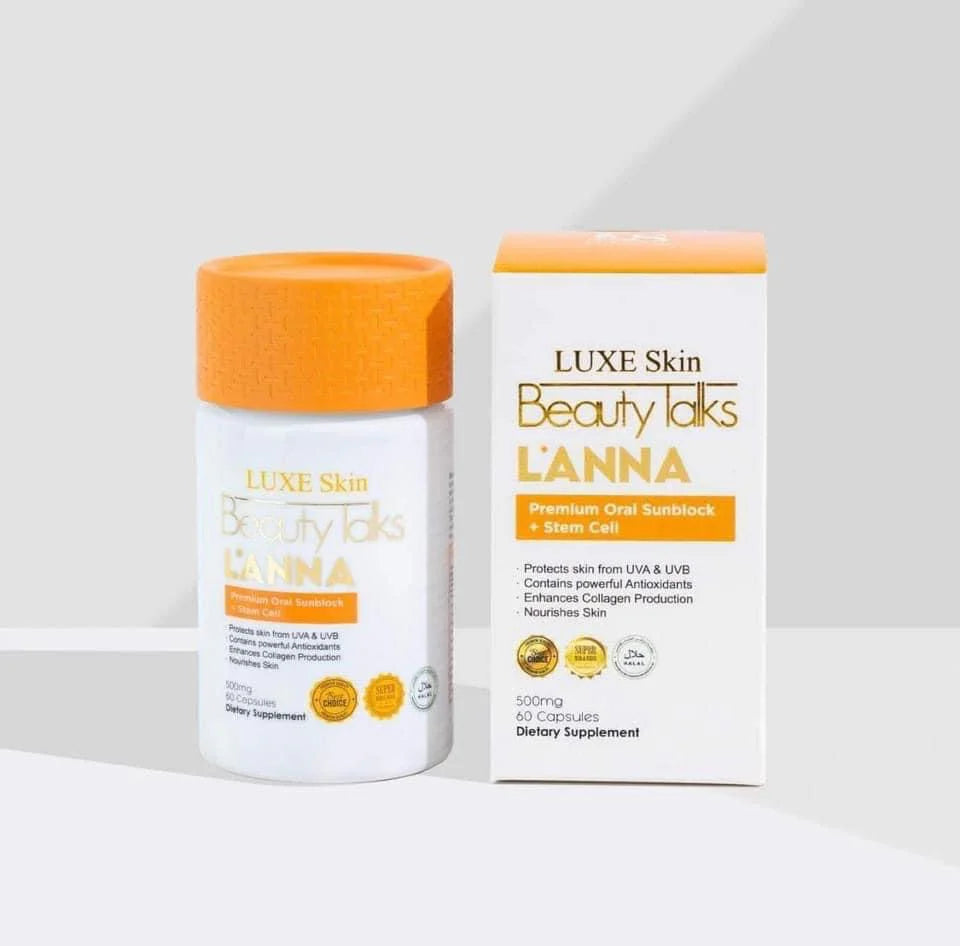 Luxe Slim - Luxe Skin Beauty Talks Lanna Premium Oral Sunblock + Stemcell - 60 capsules