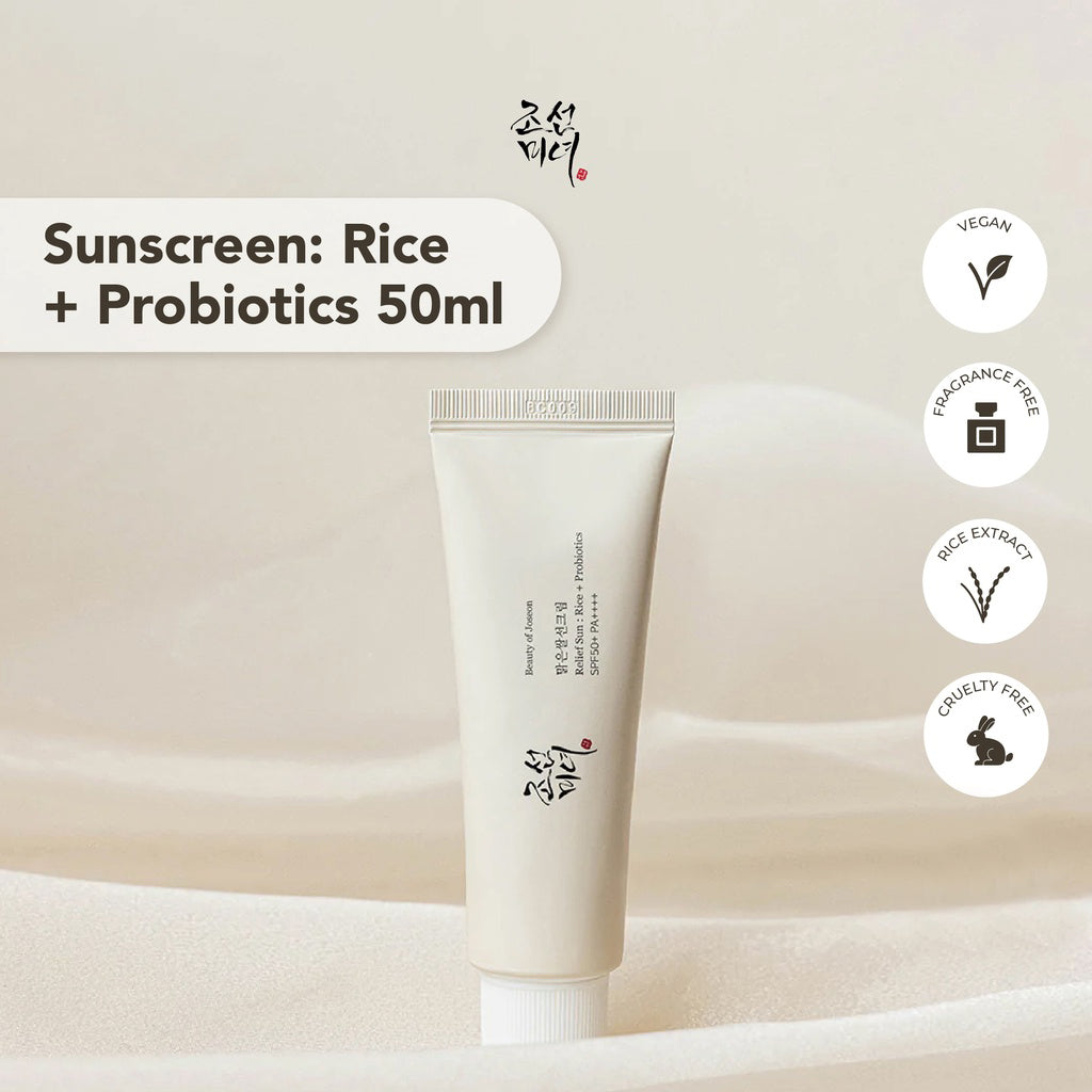 BEAUTY OF JOSEON
Relief Sun: Rice + Probiotics 50ml X 2 PCS