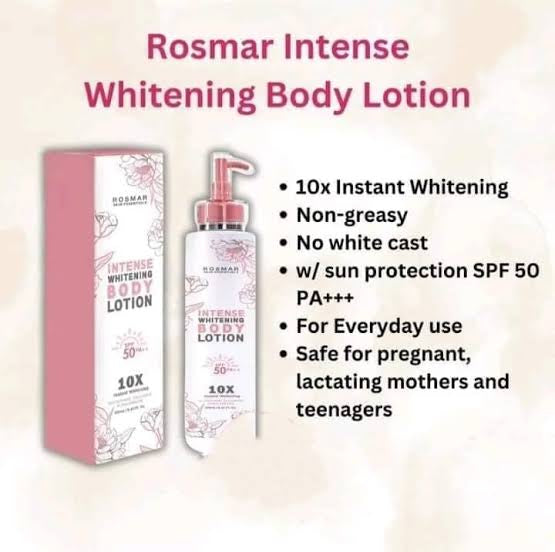 ROSMAR  Intense Whitening Body Lotion 10x Instant Whitening 250ml