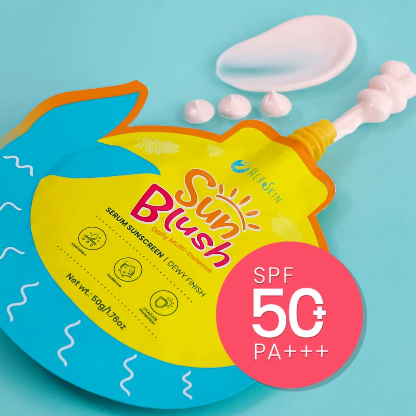 HerSkin Sun Blush Serum Sunscreen SPF50PA+++