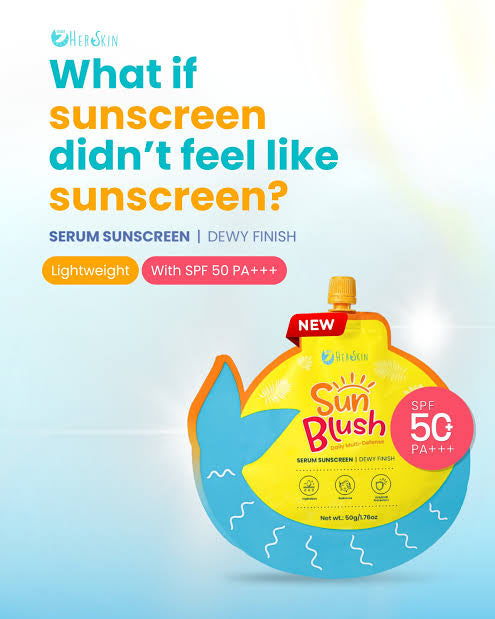 HerSkin Sun Blush Serum Sunscreen SPF50PA+++