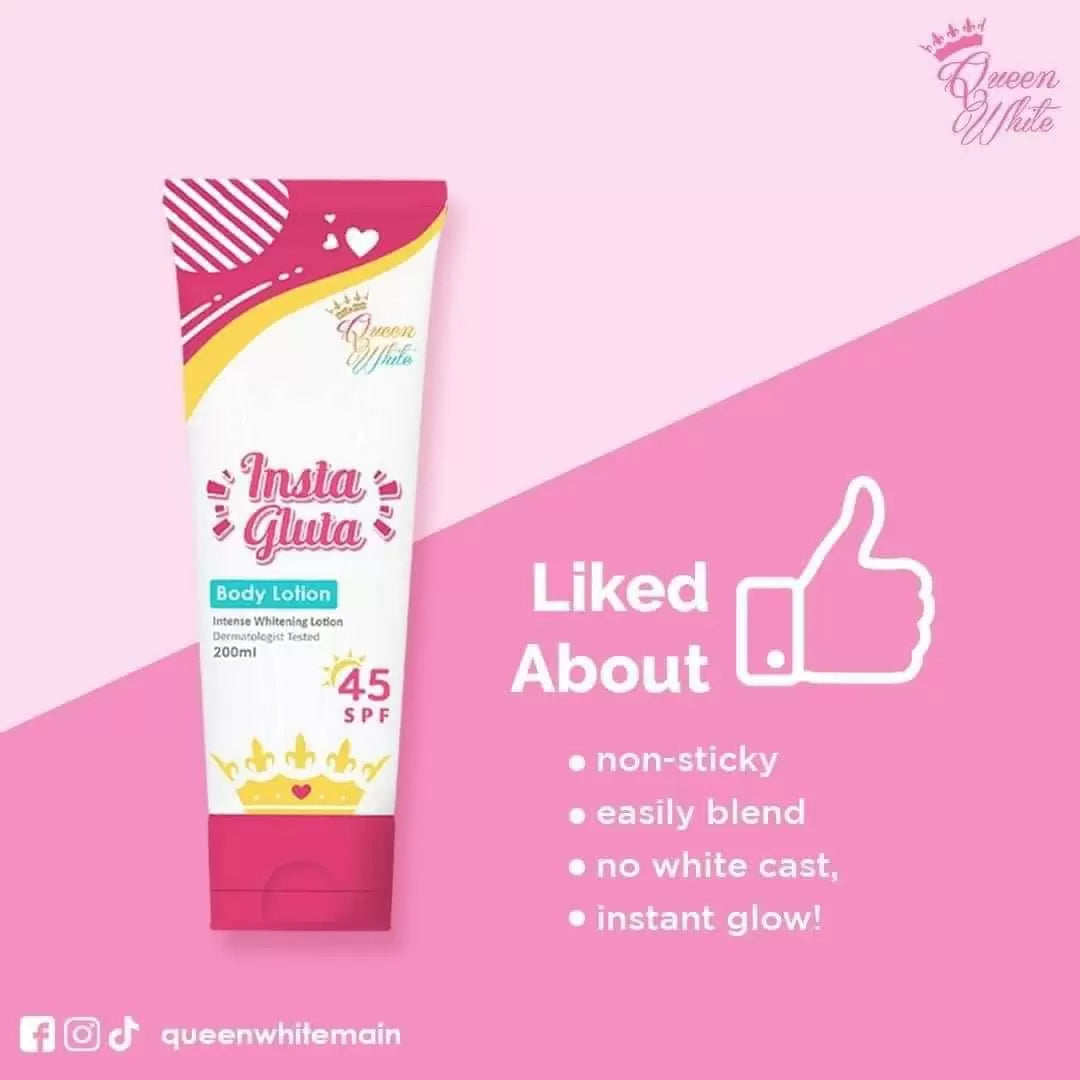 The Queen White Insta Gluta Body Lotion - 200ml