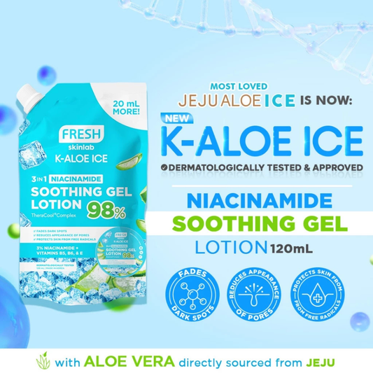 FRESH Skinlab K Aloe Ice 3 in 1 Niacinamide Soothing Gel Lotion 120ml