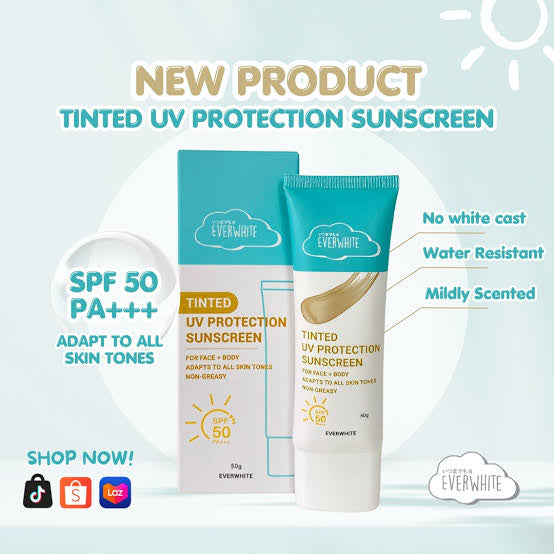 EVERWHITE Tinted Sunscreen SPF50 PA+++ 50g