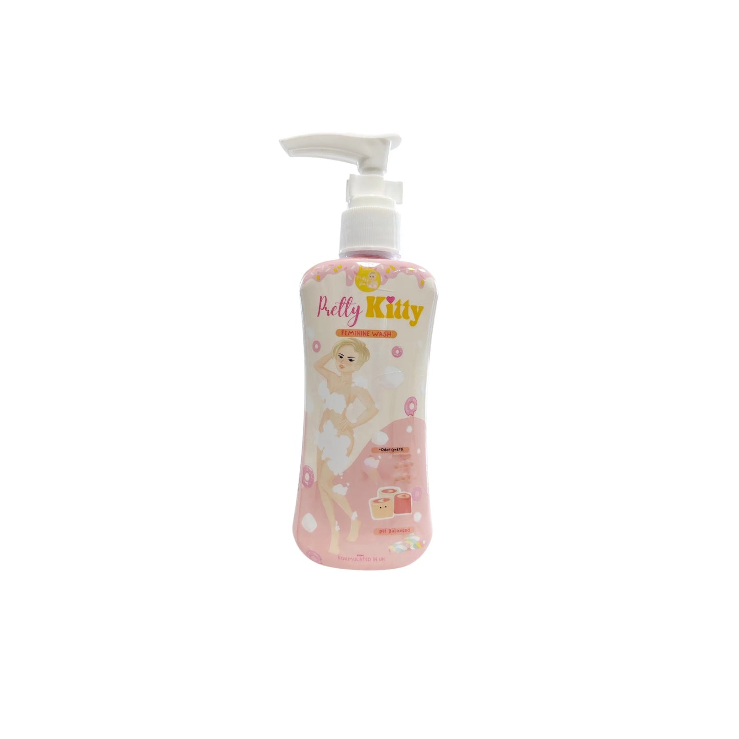 Pretty Kitty Feminine Wash 100ml - pH Balanced, Odor Control, Hydrating Care for Intimate Areas