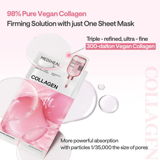 MEDIHEAL COLLAGEN ESSENTIAL SHEET MASK CORE FIRMING - Sold per piece