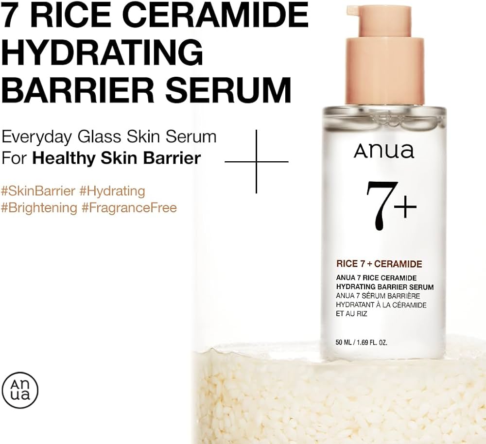 Anua 7+ Rice 7 + Ceramide Hydrating Barrier Serum 50ml