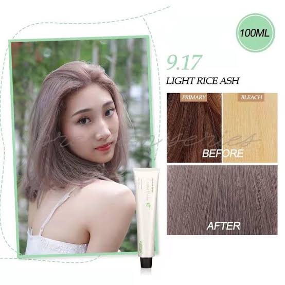 Bremod 9.17 Light Rice Ash Hair Color Dye Cream 100ml & Oxidizer - 9% OR 12%
