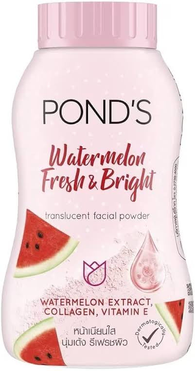 PONDS Watermelon Fresh & Bright Translucent Facial Powder - 50 gms