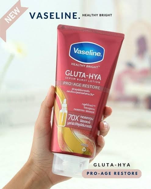 Vaseline Healthy Bright Gluta-Hya Serum Burst Lotion Pro-Age Restore 300ml