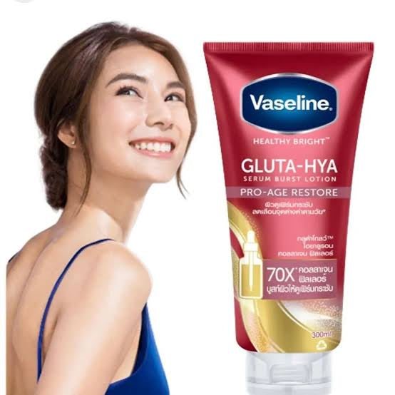 Vaseline Healthy Bright Gluta-Hya Serum Burst Lotion Pro-Age Restore 300ml