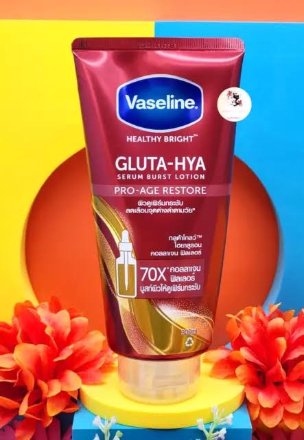 Vaseline Healthy Bright Gluta-Hya Serum Burst Lotion Pro-Age Restore 300ml