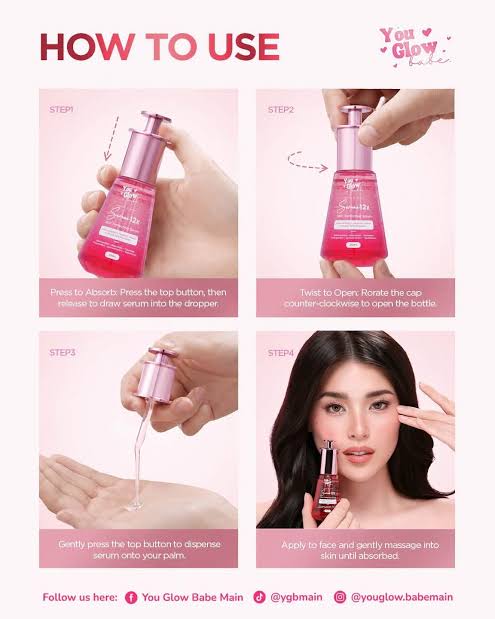 You Glow Babe Serum 12X Skin Perfecting Serum 30mL | Niacinamide, Ceramides, Hyaluronic Acid & Vitamin E Facial Serum