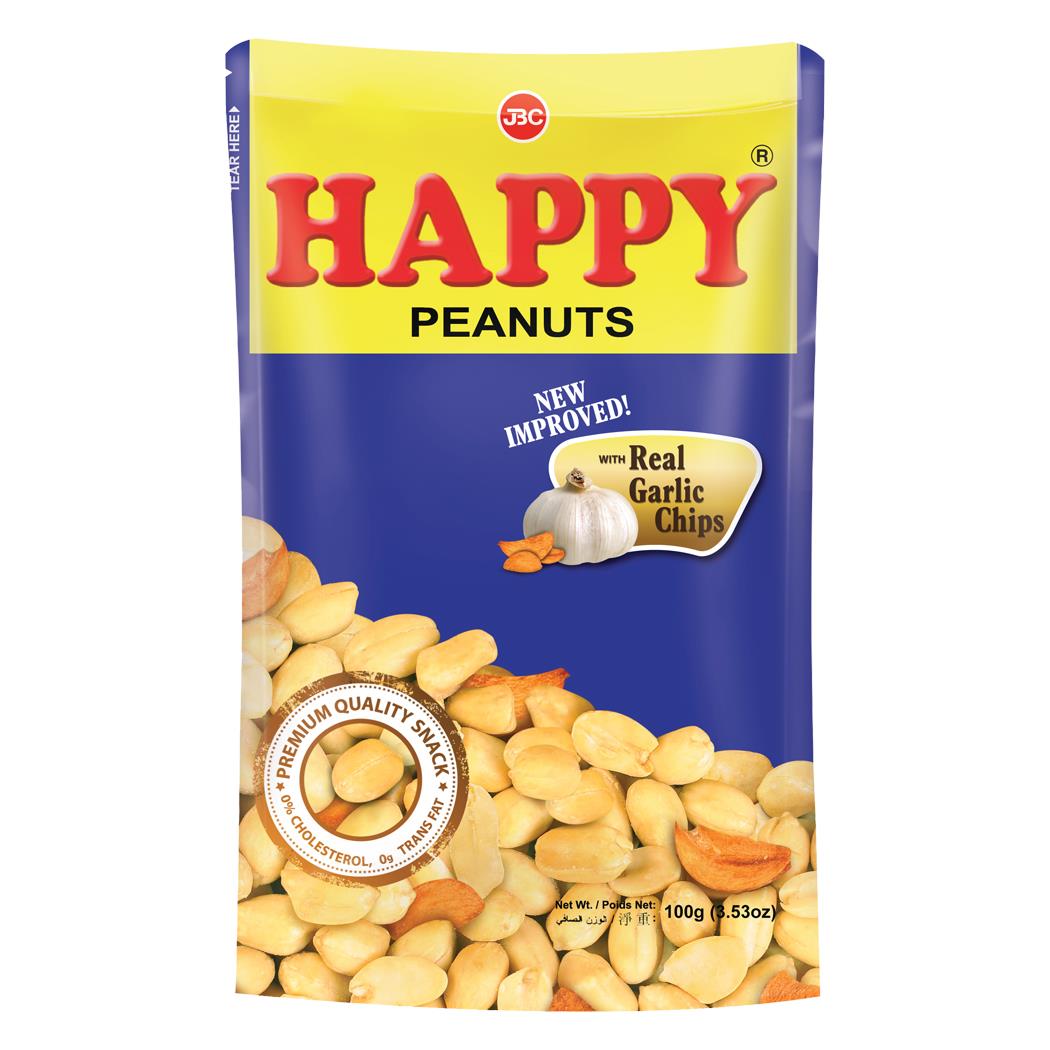 Happy Peanuts GARLIC 100g