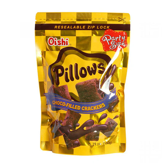 Oishi Pillows Choco Filled Crackers 150g