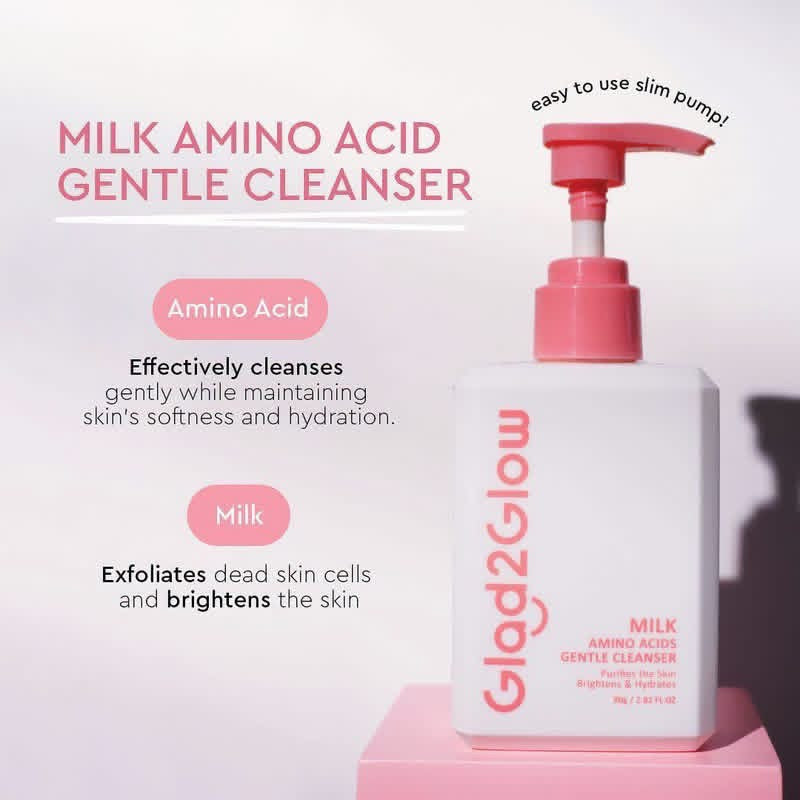 GLAD2GLOW Milk Amino Acids Brightening Cleanser 80g