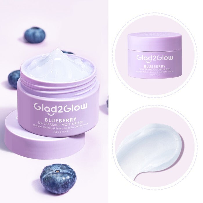 GLAD2GLOW Blueberry Ceramide Barrier Repair Moisturizer 30g