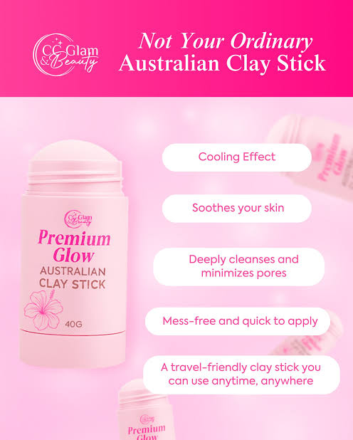 CC GLAM & Beauty Premium Glow Australian Clay Stick - 40g
