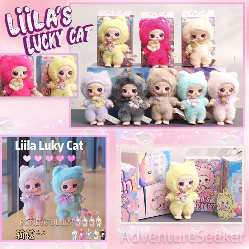 LIILA’S LUCKY CAT BLIND BOX Series Plush Doll😍