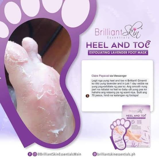 Brilliant Heel and Toe Milk Foot Mask (LAVENDER) - 1 Pair