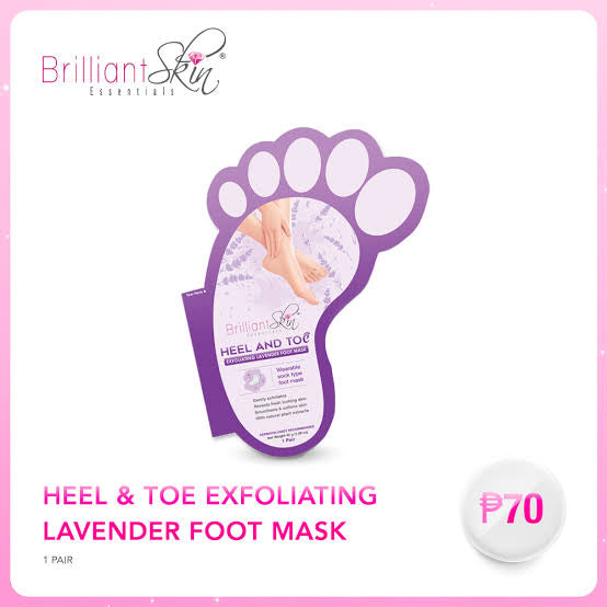 Brilliant Heel and Toe Milk Foot Mask (LAVENDER) - 1 Pair