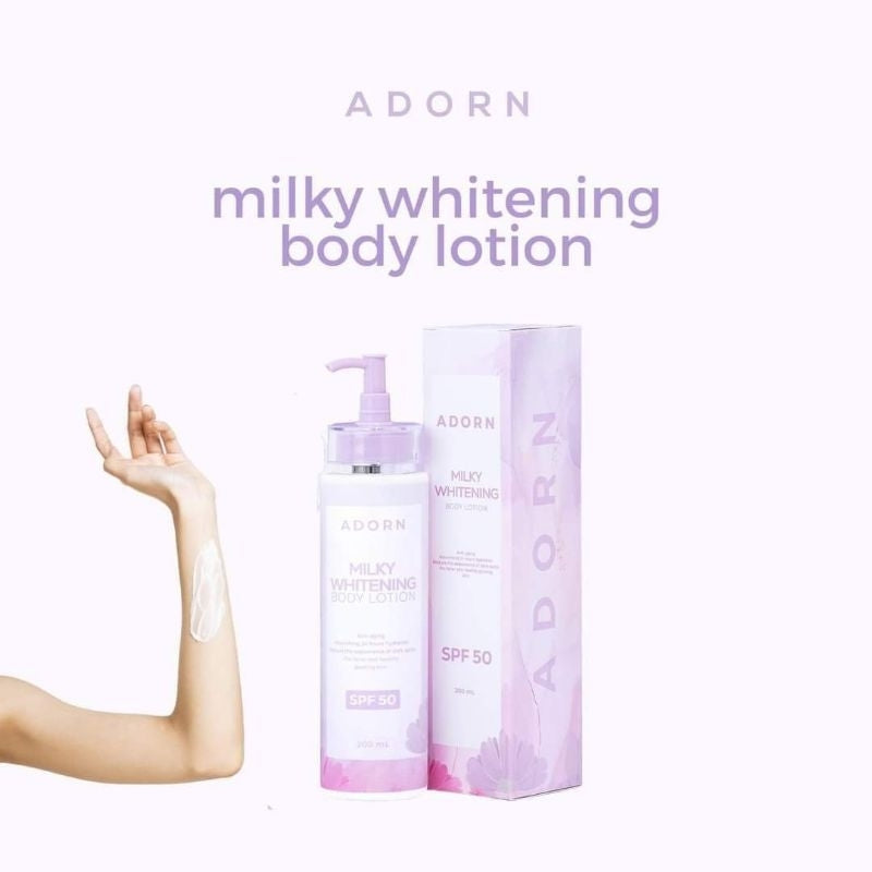 Adorn Milky Whitening Body Lotion SPF50 200ml