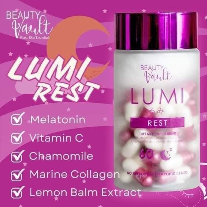 Beauty Vault Lumi Rest 60 Capsules (Purple)