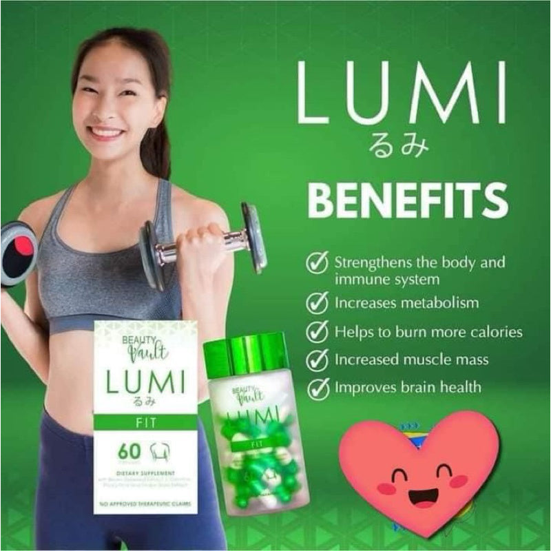 Beauty Vault Lumi FIT 60 Capsules (GREEN)