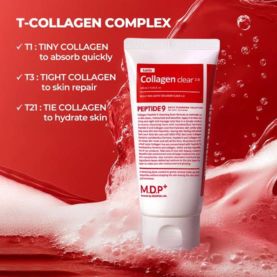 Medipeel Red Lacto Collagen Clear Foam Cleanser 2.0 - 120ml