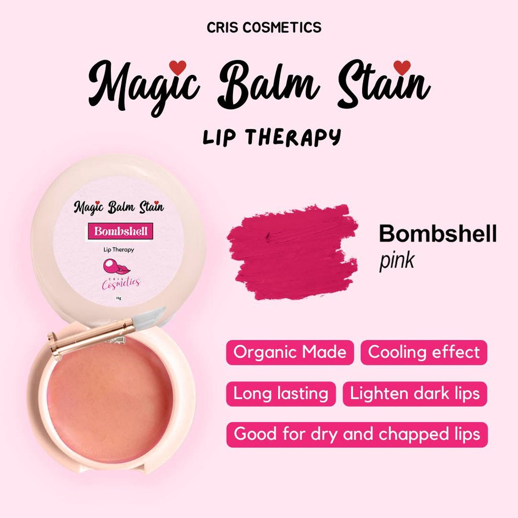 CC GLAM By Cris Cosmetics Lip Balm Stain - BOMBSHELL