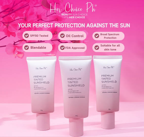 Her Choice Ph Premium Tinted Sunscreen SPF50+ 50g