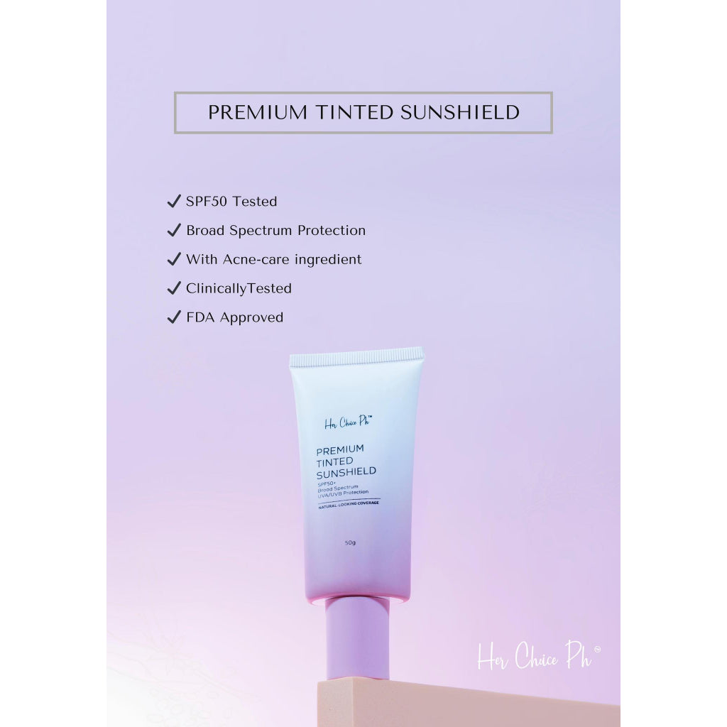 Her Choice Ph Premium Tinted Sunscreen SPF50+ 50g