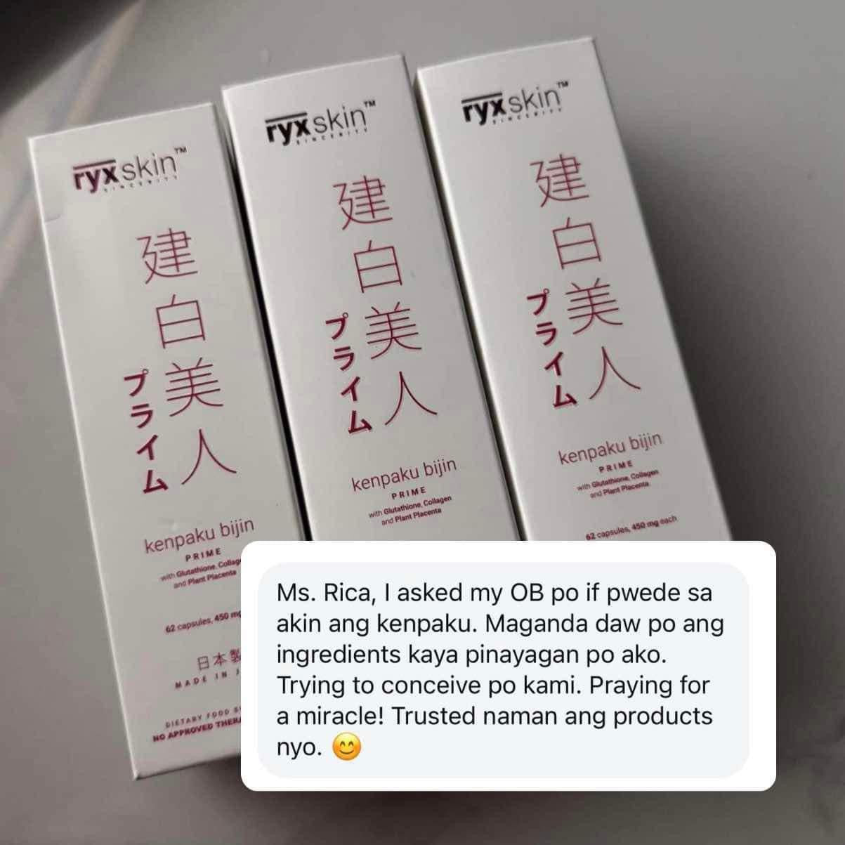 RYX Skin Sincerity KENPAKU BIJIN Prime - 62 Capsules